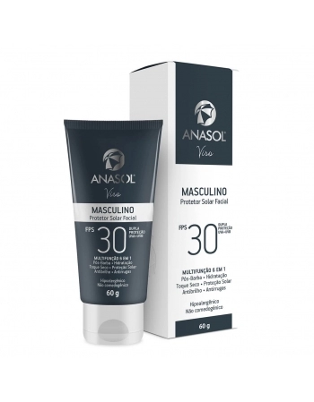 ANASOL VISO PROTETOR SOLAR FACIAL MASCULINO FPS 30 - 60 G