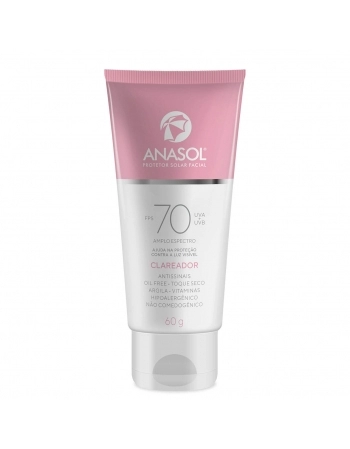 ANASOL PROTETOR SOLAR FACIAL FPS 70 CLAREADOR - 60 G