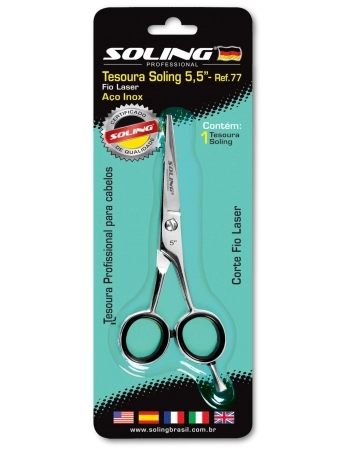 TESOURA SOLING 5,5 * REF. 77 - FIO LASER