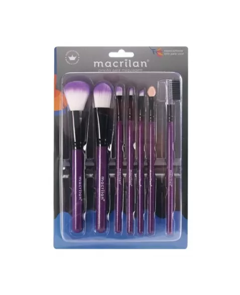 KIT COM 7 PINCEIS P/ MAQUIAGEM KP5-9A