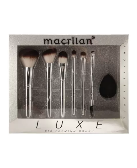 KIT LUXE COM 6 PINCEIS PROFISS ED002