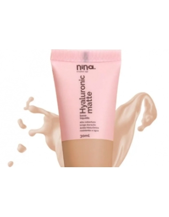 BASE LIQUIDA HYALURONIC MATTE COR 5 - NINA