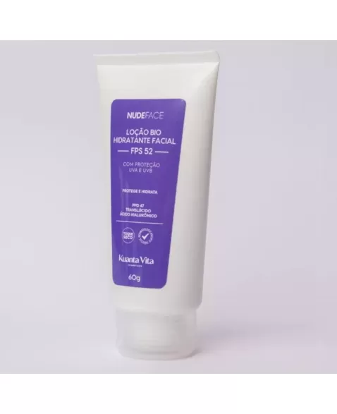 LOCAO BIO HIDRATANTE FACIAL FPS 52 - PROTECAO SOLAR E HIDRATACAO KUANTA VITA
