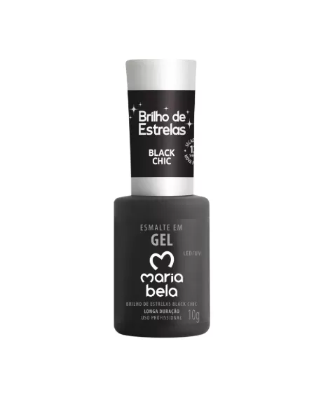 ESMALTE GEL BLACK CHIC MARIA BELA 10G