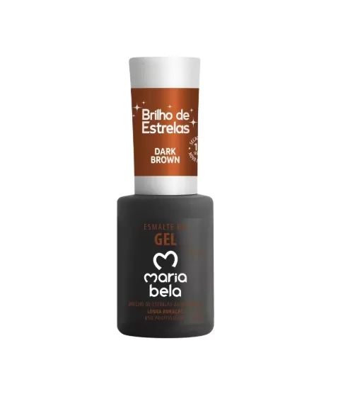 ESMALTE GEL DARK BROWN MARIA BELA 10G