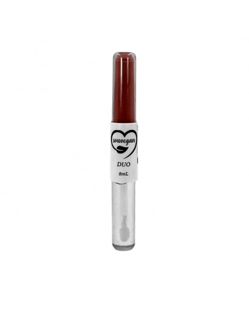 DUO 02 BATOM LIQUIDO MATTE NUDE + LIP GLOSS INCOLOR SOU VEGAN 8ML