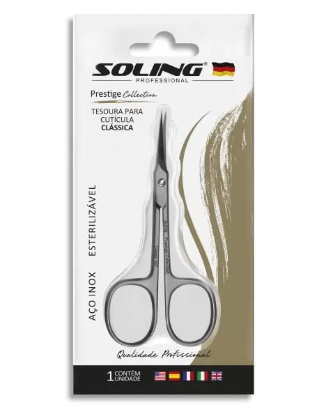 TESOURA SOLING PRESTIGIE * REF. 387 - P/ CUTICULA CLASSIC