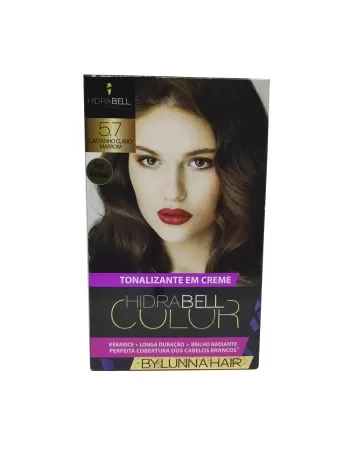 TONALIZANTE 5.7 CASTANHO CLARO MARROM 40G HIDRABELL
