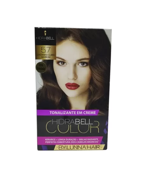 TONALIZANTE 5.7 CASTANHO CLARO MARROM 40G HIDRABELL