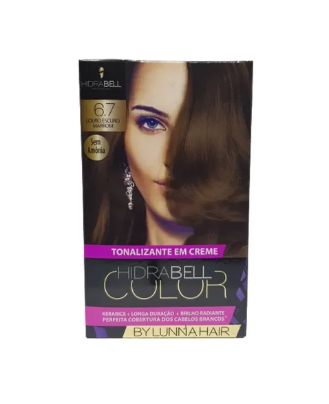 TONALIZANTE 6.7 LOURO ESCURO MARROM 40G HIDRABELL