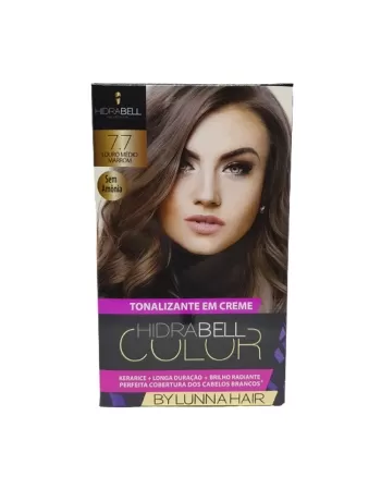 TONALIZANTE 7.7 LOURO MEDIO MARROM 40G HIDRABELL