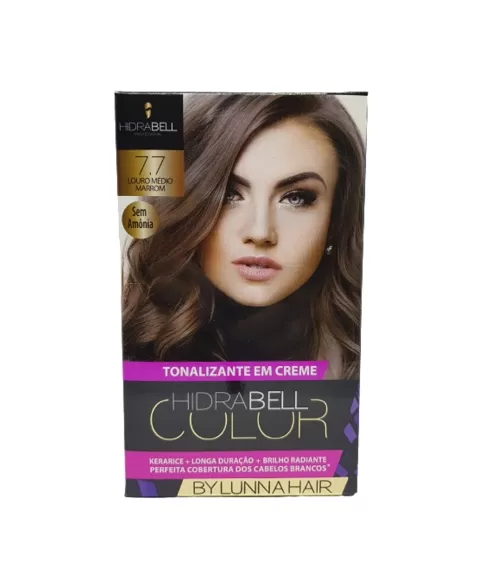 TONALIZANTE 7.7 LOURO MEDIO MARROM 40G HIDRABELL