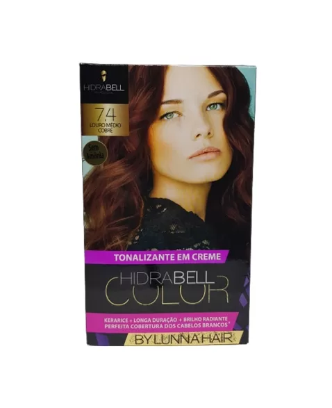 TONALIZANTE 7.4 LOURO MEDIO COBRE 40G HIDRABELL