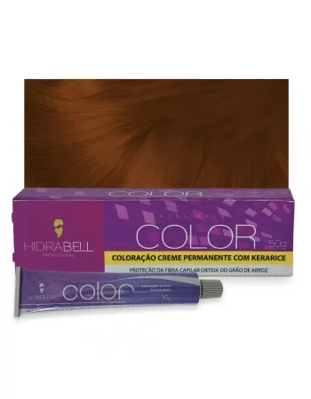 COLORACAO 7.43 LOURO MEDIO COBRE DOURADO 50G HIDRABELL