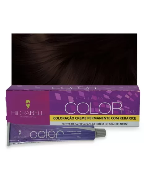 COLORACAO 55.62 CASTANHO CLARO VERMELHO IRIZADO 50G HIDRABELL