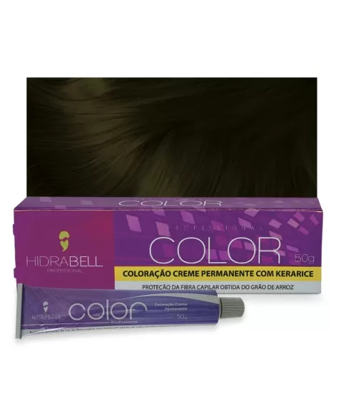 COLORACAO 5.7 CASTANHO CLARO MARROM 50G HIDRABELL
