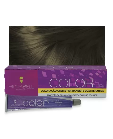 COLORACAO 8.1 LOURO CLARO CINZA 50G HIDRABELL