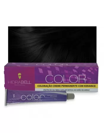 COLORACAO 1.0 PRETO 50G HIDRABELL