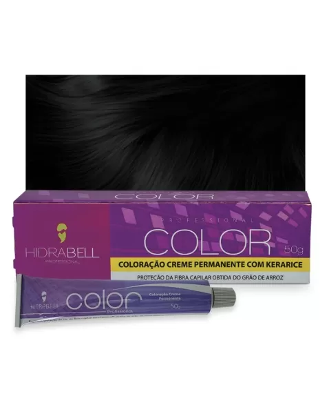 COLORACAO 1.0 PRETO 50G HIDRABELL
